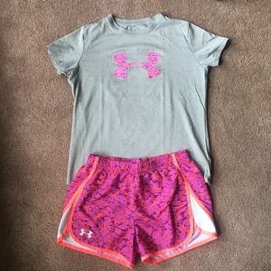 Under Armour athletic shirt and short !